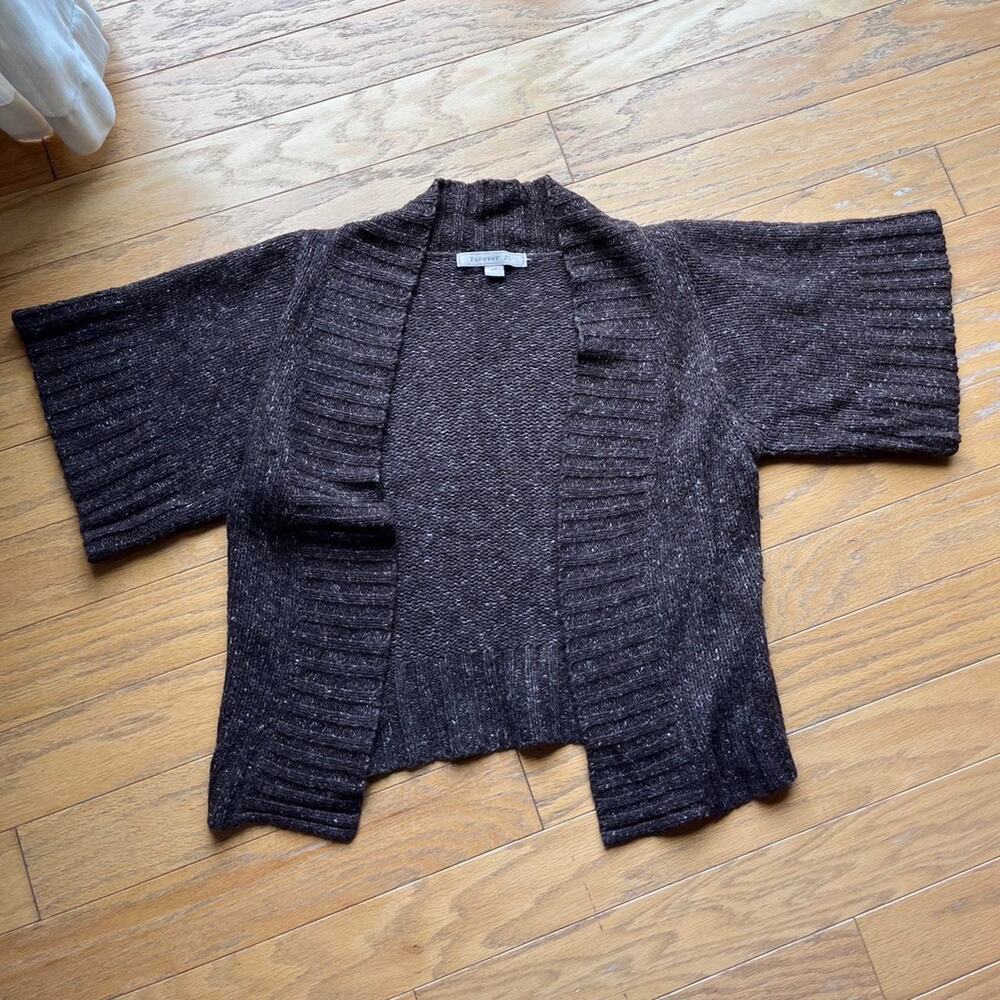 Forever 21 brown knit cardigan